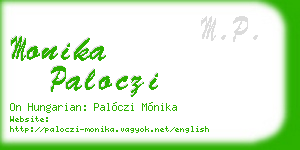 monika paloczi business card